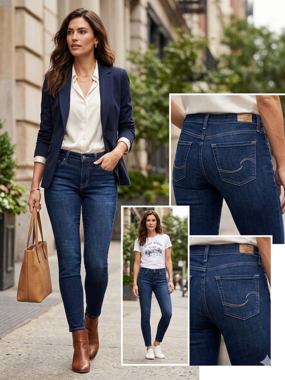Signature by Levi Strauss & Co. Mid-Rise Skinny Jeans - Dark Wash